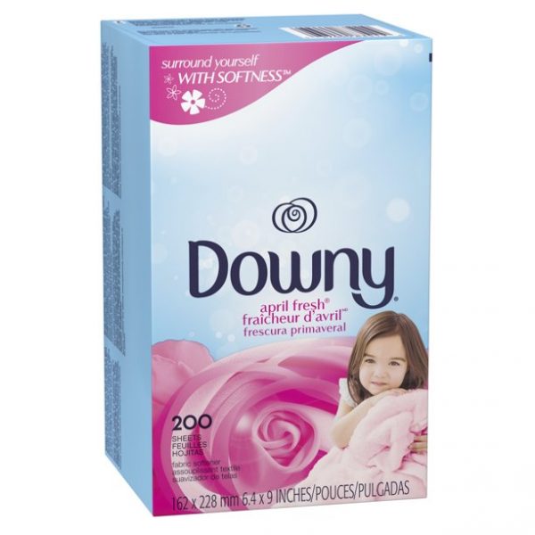 Suavizante de telas Downy Dryer Sheets, April Fresh, 200 unidades
