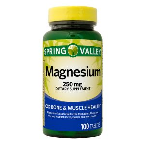 Tabletas de magnesio Spring Valley, 250 mg, 100 Uds.