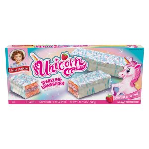 Tortas de unicornio de fresa Little Debbie, 345g, 8 unidades
