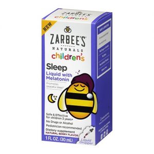 Zarbees Naturals - Líquido para dormir para niños con melatonina, sabor a bayas naturales, 30 ml