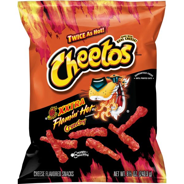 Cheetos Crunchy XXTRA Flamin' HotCheese Flavored Snacks 507g