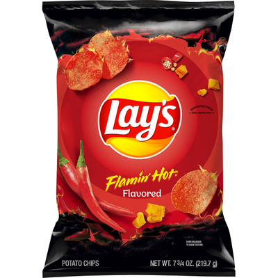 Lay's Patatas fritas, sabor picante Flamin (439.4g)